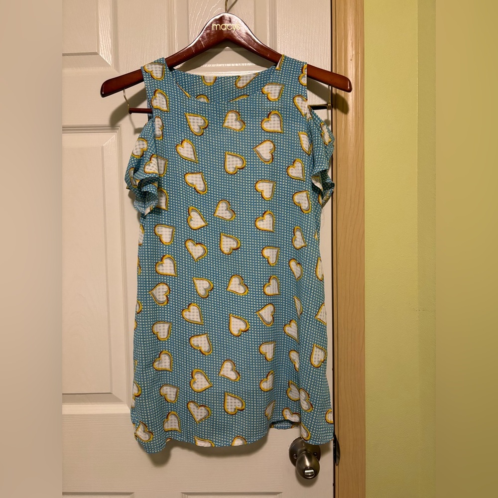 Blue mini shirt dress size S